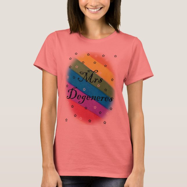 mrs degeneres - camiseta lesbiana (Anverso)