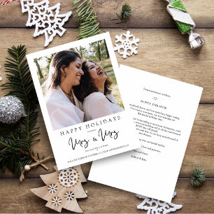 MRS & MRS Christmas Wedding LGBT Lesbian Photo