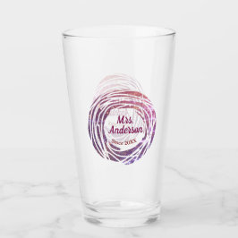 Mrs name pink mauve border since year wedding brid