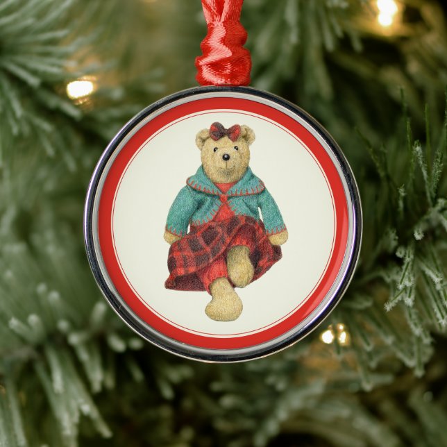MRS. Ornamento redondo de OSO Premium (Árbol)