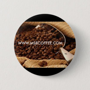 Ms B Coffee - estándar, botón redondo de la