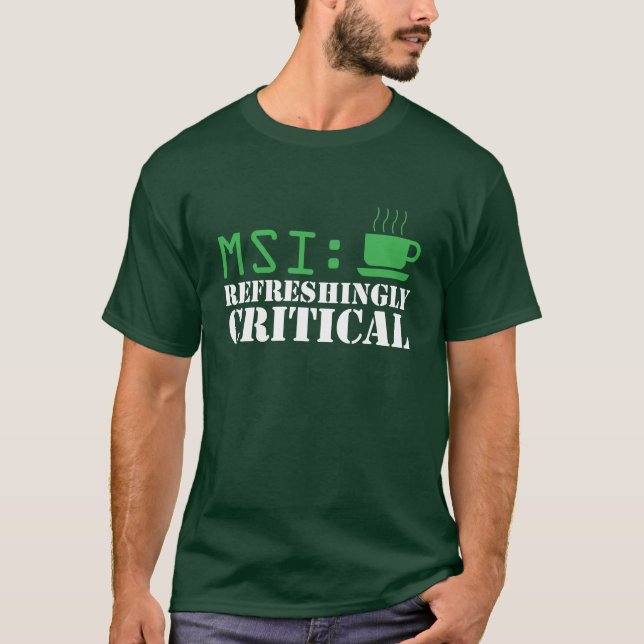 MSI: Camiseta de forma refrescante crítica del (Anverso)