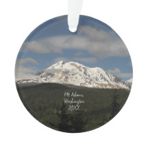 Mt. Adams, Ornamento Fotográfico Escénico De Washi