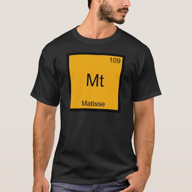 Mt - Camiseta divertida del símbolo del elemento (Anverso)