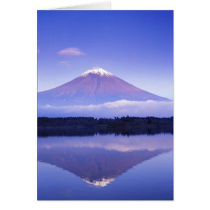 Mt. Fuji con Nube Lenticular, Lago Motosu,