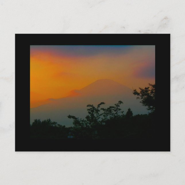 Mt. Fuji, postal de Japón (Anverso)