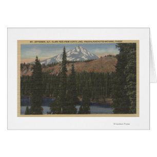 Mt. Jefferson, Oregon - visión desde el lago hunts