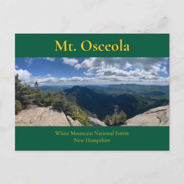 Mt. Osceola, postal NH (Anverso)