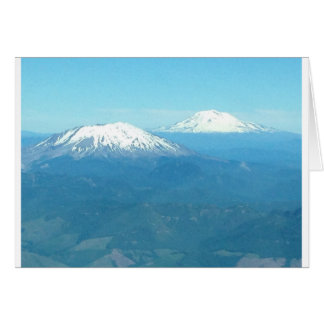 Mt St Helens y Mt Adams desde el aire