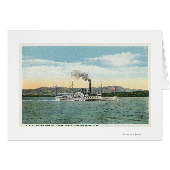Mt. Washington Steamer, Ossipee Range View (Anverso (Horizontal))