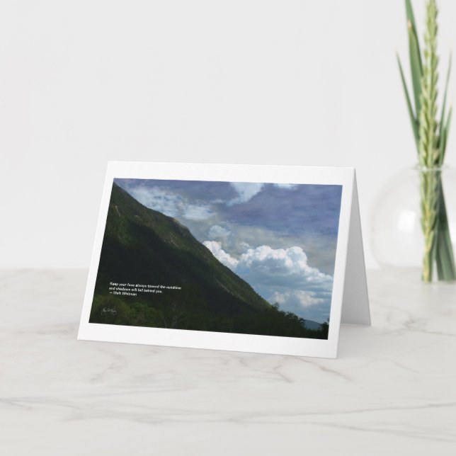 Mt Webster: tarjeta de la cita del whitman (Anverso)