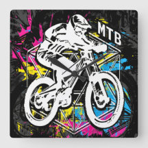 MTB Mounbike - Reloj de pared MTB de Mountain Bike