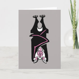 MTD rosa y negro - Animales salvajes - Tarjeta de 