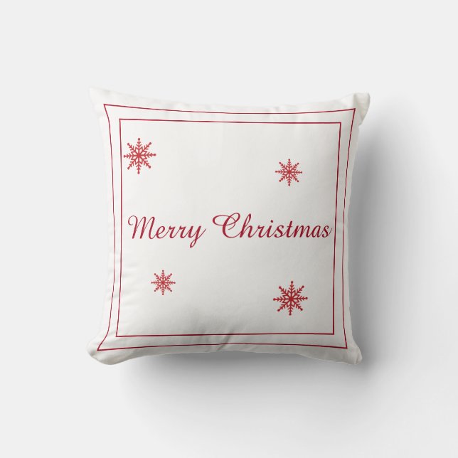 Mucha almohada de lanzamiento navideño (Anverso)