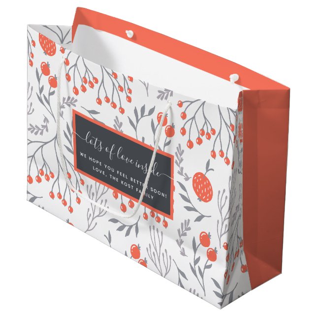 Mucha amor por dentro, mejor bolsa de regalo (Angulo Anverso)