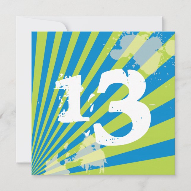 Muchacho adolescente de la invitación el | de la (Anverso)