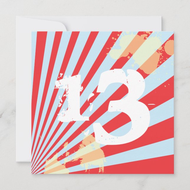 Muchacho adolescente de la invitación el | de la (Anverso)