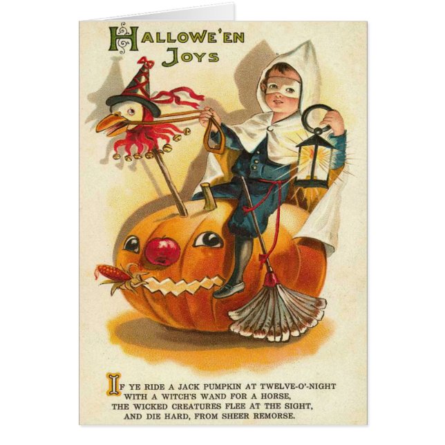 Muchacho de disfraz Jack O' Lantern Calabaza Manza (Frente)