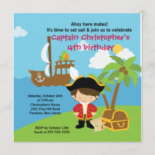 Muchacho de la invitación de la fiesta de