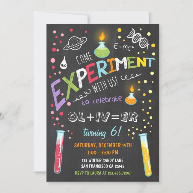 Muchacho de la invitación del cumpleaños del (Anverso)