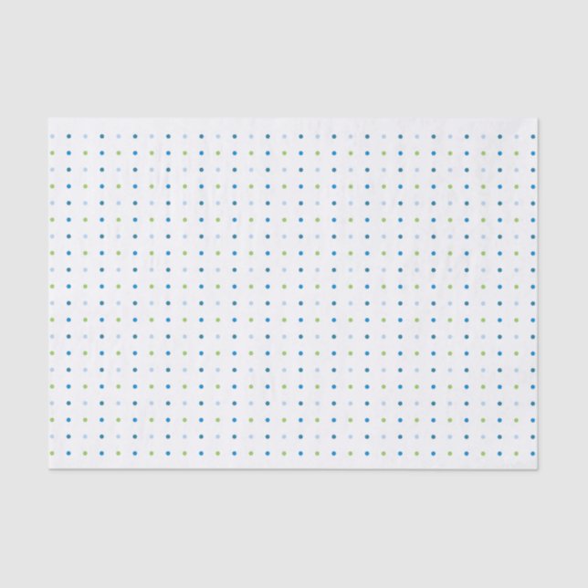 Muchacho de papel seda de Baby Shower del lunar (Anverso)