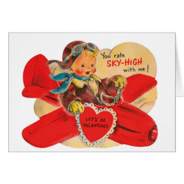 Muchacho del vintage con la tarjeta del mensaje de