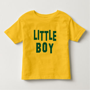 Muchacho grande y camisetas a juego de Little Boy