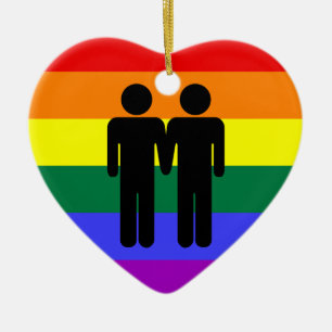 Muchacho + Ornamento del arco iris del muchacho