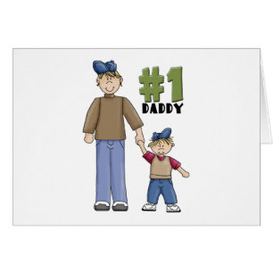 Muchacho rubio del papá del número uno