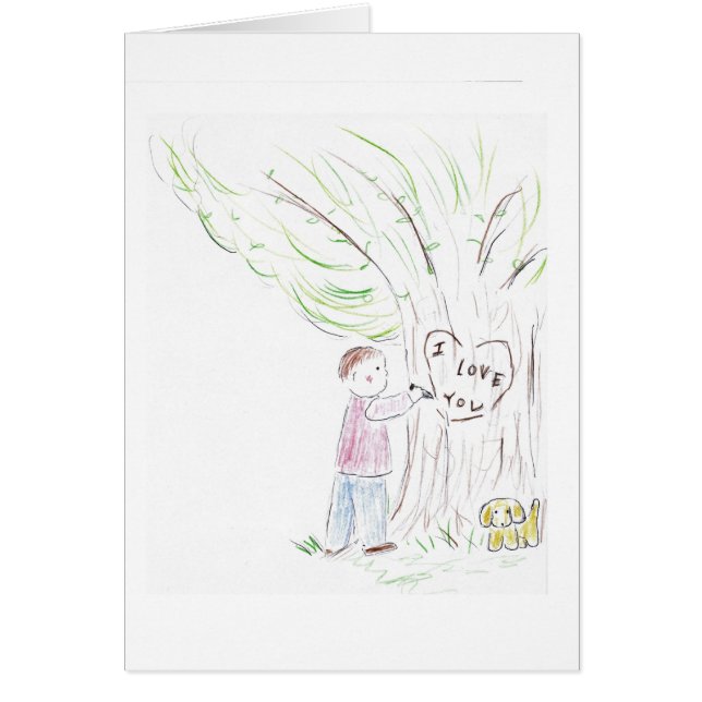Muchacho y árbol (Frente)