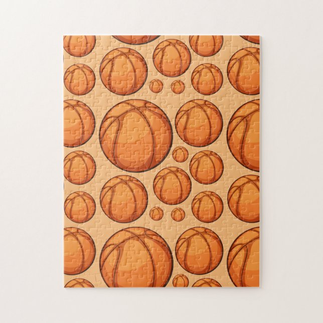 Muchas baloncestas Diseñan el rompecabezas (Vertical)