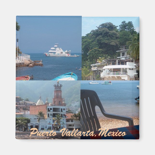 muchas escenas del imán de Puerto Vallarta (Frente)