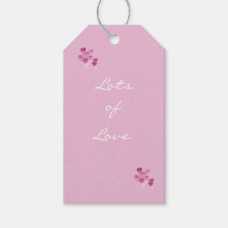 Muchas Etiquetas De Regalos De Amor Rosa