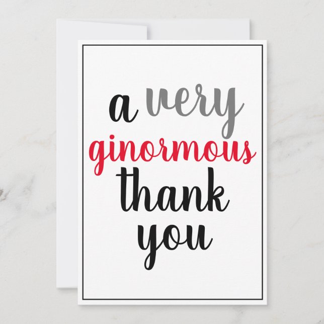 Muchas Gracias Enorme Agradecimiento Rojo Negro (Anverso)