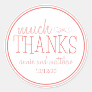 Muchas gracias etiquetas (Rubor / Terra Cotta)