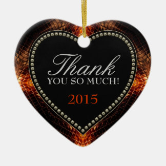 Muchas Gracias Ornamento Del Corazón De Firey
