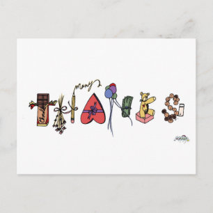 Muchas gracias postal