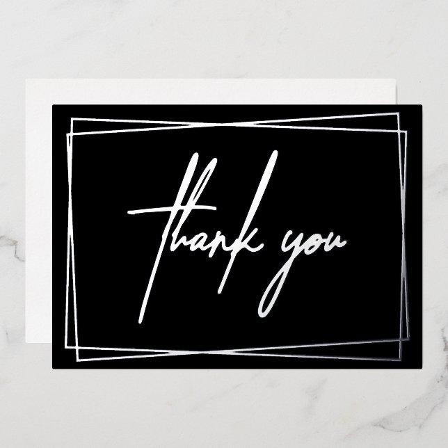 Muchas gracias simples con la invitación al Reliev (Anverso/Reverso)