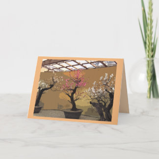 "Muchas gracias" tarjeta bonsai árbol japonés