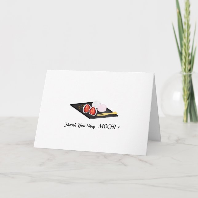 ¡Muchas Gracias! Tarjeta de felicitación plegada (Anverso)