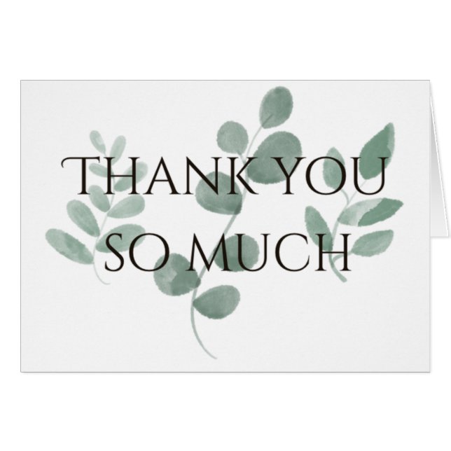 Muchas gracias - vegetación (Anverso (Horizontal))