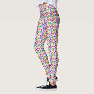 ¡Muchas hojas! Pantalones de yoga de hojas de prim