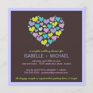 Muchas parejas del corazón matrimonio Invitación a