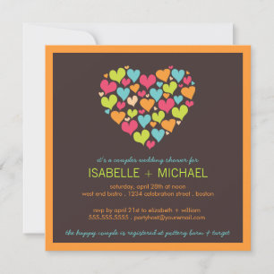 Muchas parejas del corazón matrimonio Invitación a
