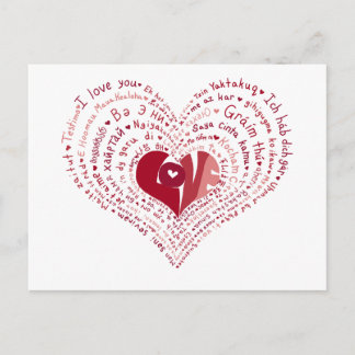 Muchas postales de lenguas de amor