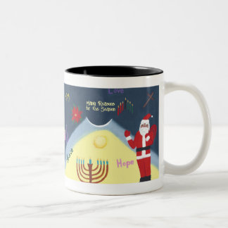 Muchas razones para la temporada, tazas de vacacio