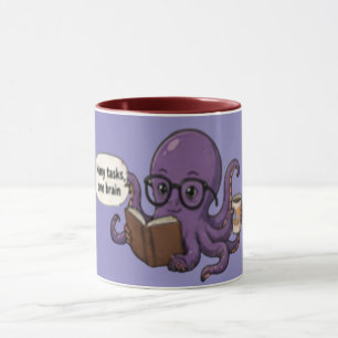 Muchas tareas, un cerebro: taza de café divertida