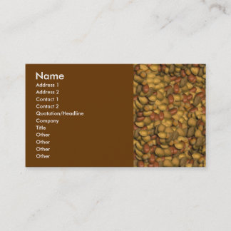 Muchas tarjetas de visita de nueces