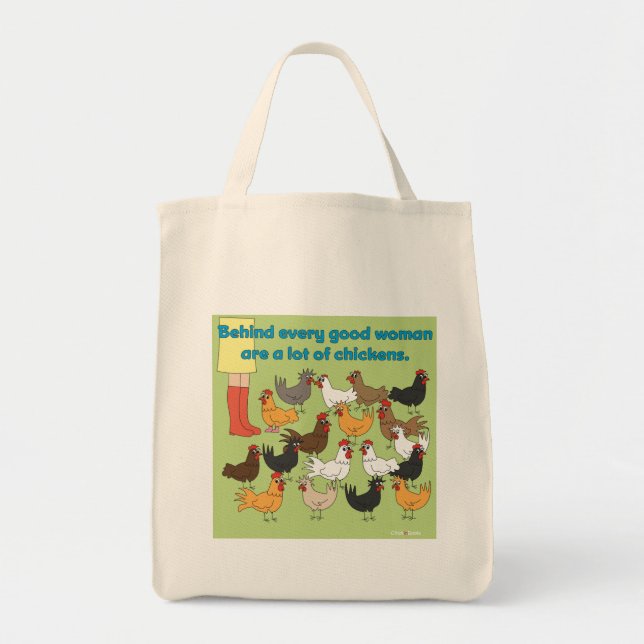 Mucho bolso de ultramarinos del pollo (Frente)