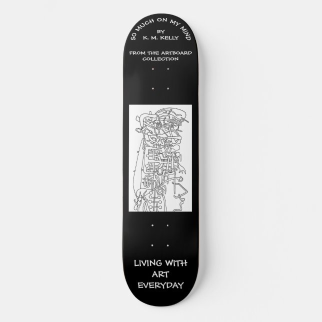 MUCHO EN MI MENTE - Skateboard (Anverso)